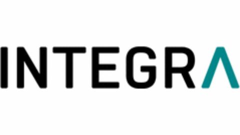 A logo for the brand INTEGRA Biosciences