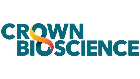 A logo for the brand Crown Bioscience