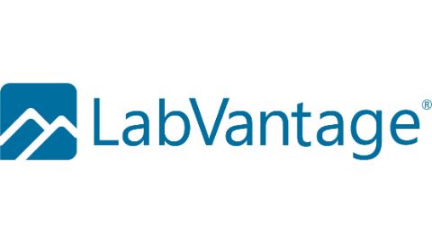 A logo for the brand LabVantage Solutions, Inc.