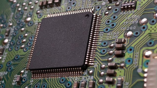 Close up of motherboard 