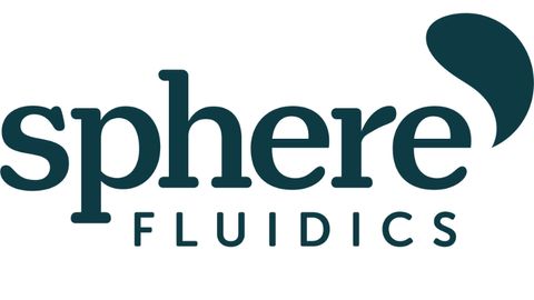 A logo for the brand Sphere Fluidics