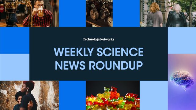 A logo image for the Technology Networks weekly science news roundup. 